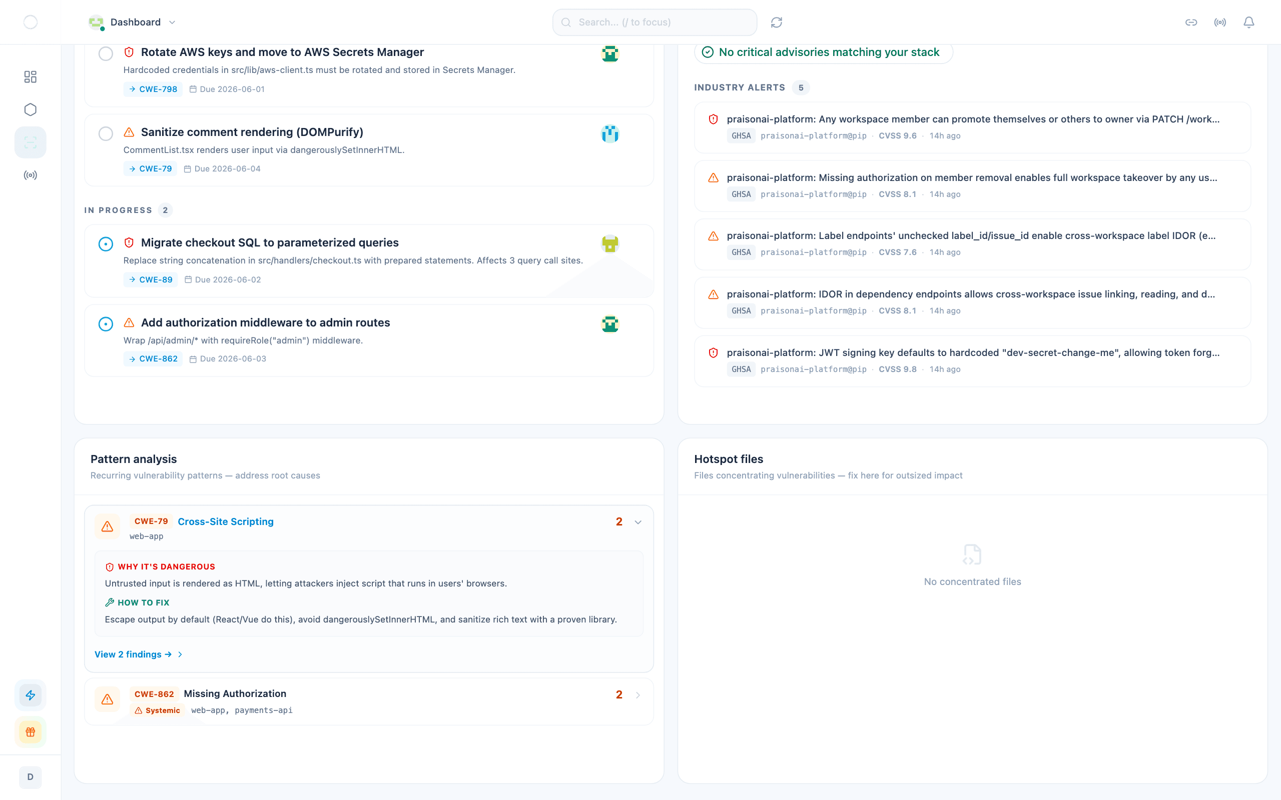 Identify recurring root causes systematically